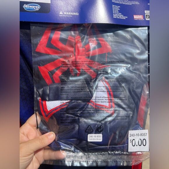 Marvel Spider Hero Kids Costume - Black and Red - Picture 4 of 4